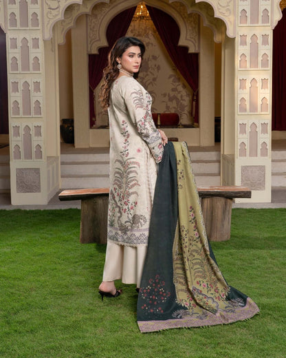 Pakistani Designer Skin Dhanak Salwar Kameez with Plazo Online in KSA Riyadh Saudi Arabia Oman Bahrain Qatar