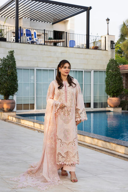 Pakistani Designer Skin Lawn Formal Wear Salwar Kameez Online in KSA Riyadh Saudi Arabia Oman Bahrain Qatar