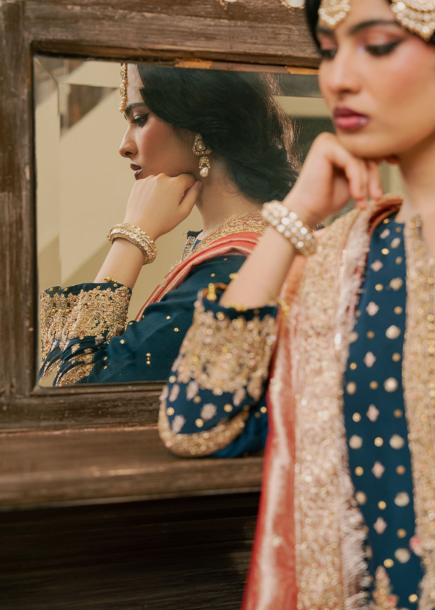 Pakistani Designer Teal Chiffon Salwar Kameez Online in KSA Riyadh Saudi Arabia Oman Bahrain Qatar