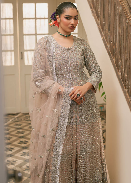 Pakistani Designer Tonal Embroidered Silk Gharara Online in KSA Riyadh Saudi Arabia Oman Bahrain Qatar