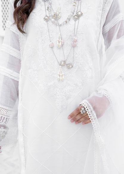 Pakistani Designer White Cotton Salwar Kameez Online in KSA Riyadh Saudi Arabia Oman Bahrain Qatar