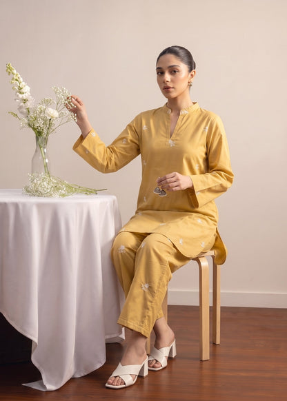 Pakistani Designer Yellow Lawn Shalwar Kameez Online in KSA Riyadh Saudi Arabia Oman Bahrain Qatar