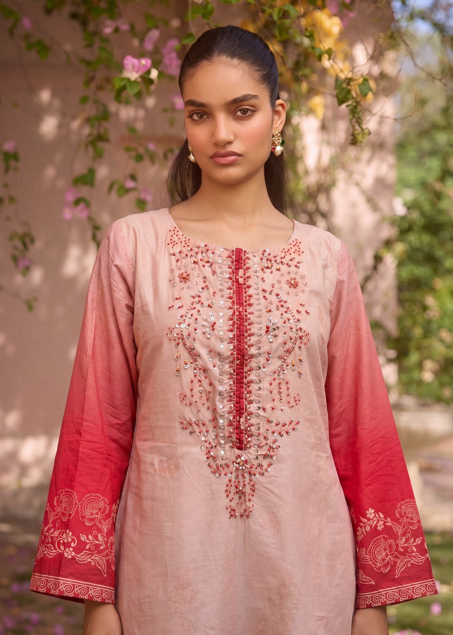 Pakistani Embellished Lawn Suit Online in Dubai UAE Abudhabi Ajman Sharjah
