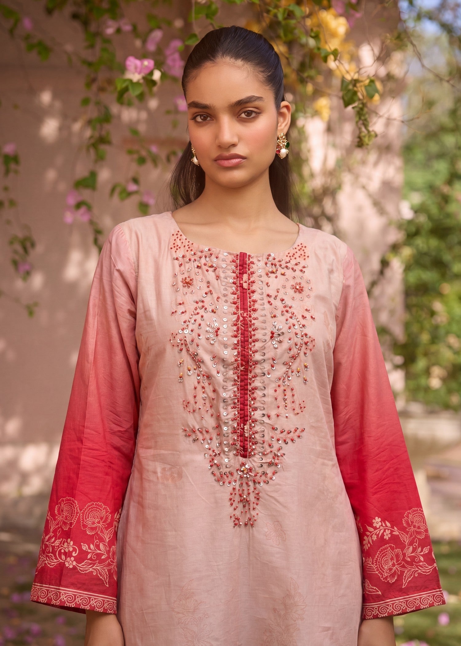 Pakistani Embellished Lawn Suit Online in Dubai UAE Abudhabi Ajman Sharjah