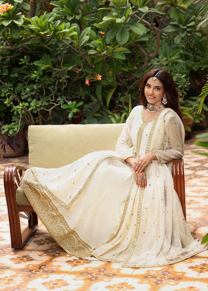 Pakistani Embroidered Chiffon Pishwas for Party Wear Online in Dubai UAE Abudhabi Ajman Sharjah