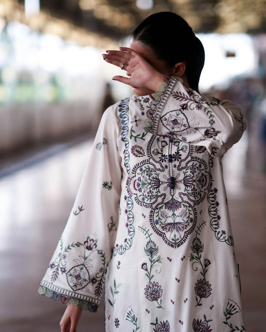 Pakistani Embroidered Cotton Lawn Suit Online in Sri Lanka India Australia