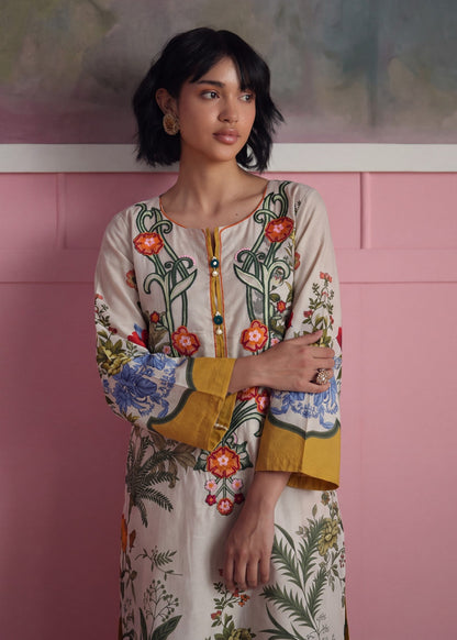 Pakistani Embroidered Lawn Kurta Set Online in Sri Lanka India Australia