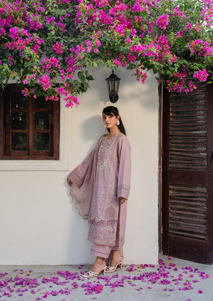 Pakistani Embroidered Lawn Suit Baby Pink Online in KSA Riyadh Saudi Arabia Oman Bahrain Qatar