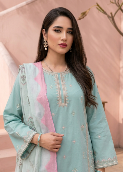 Pakistani Embroidered Lawn Suit for Women Online in KSA Riyadh Saudi Arabia Oman Bahrain Qatar
