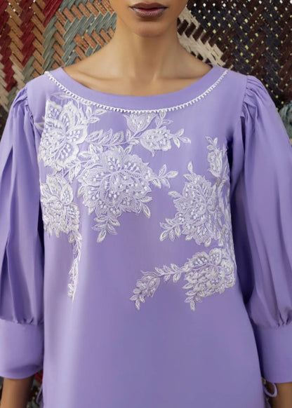 Pakistani Embroidered Purple Lawn Suit Online in UK USA Canada