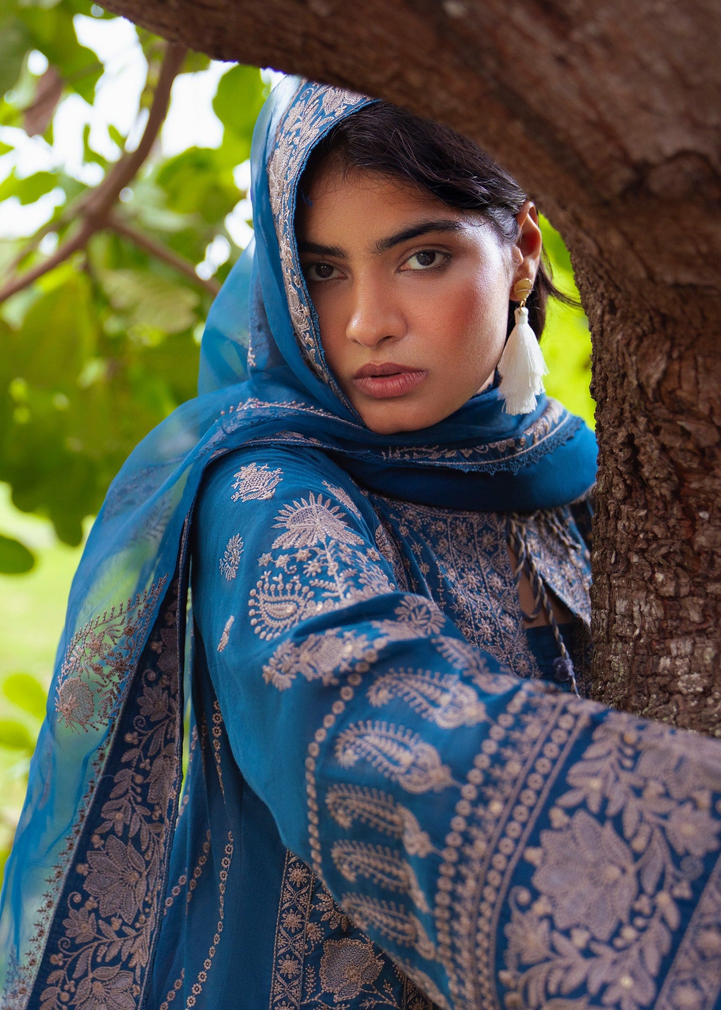 Pakistani Festive Wear Embroidered Lawn Suit Online in UK USA Canada