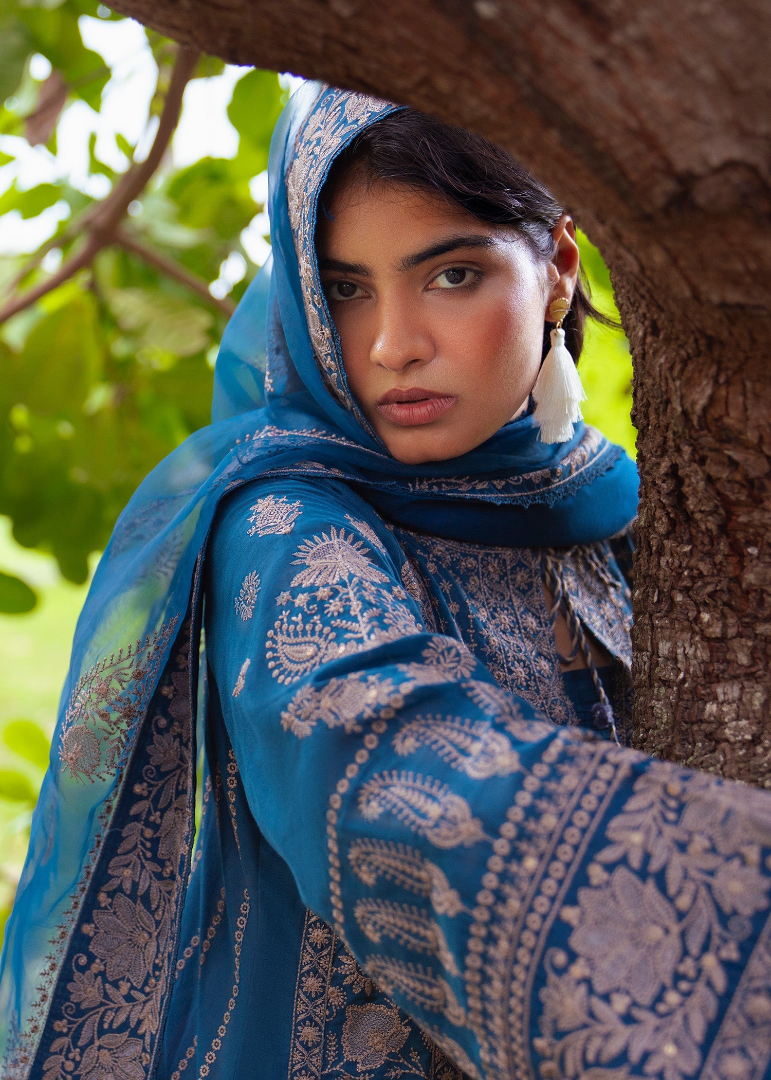Pakistani Festive Wear Embroidered Lawn Suit Online in UK USA Canada
