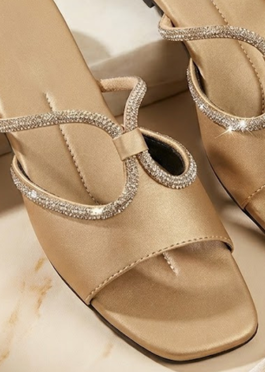 Pakistani Gold Silk Wedding Khussa Online in UK USA Canada