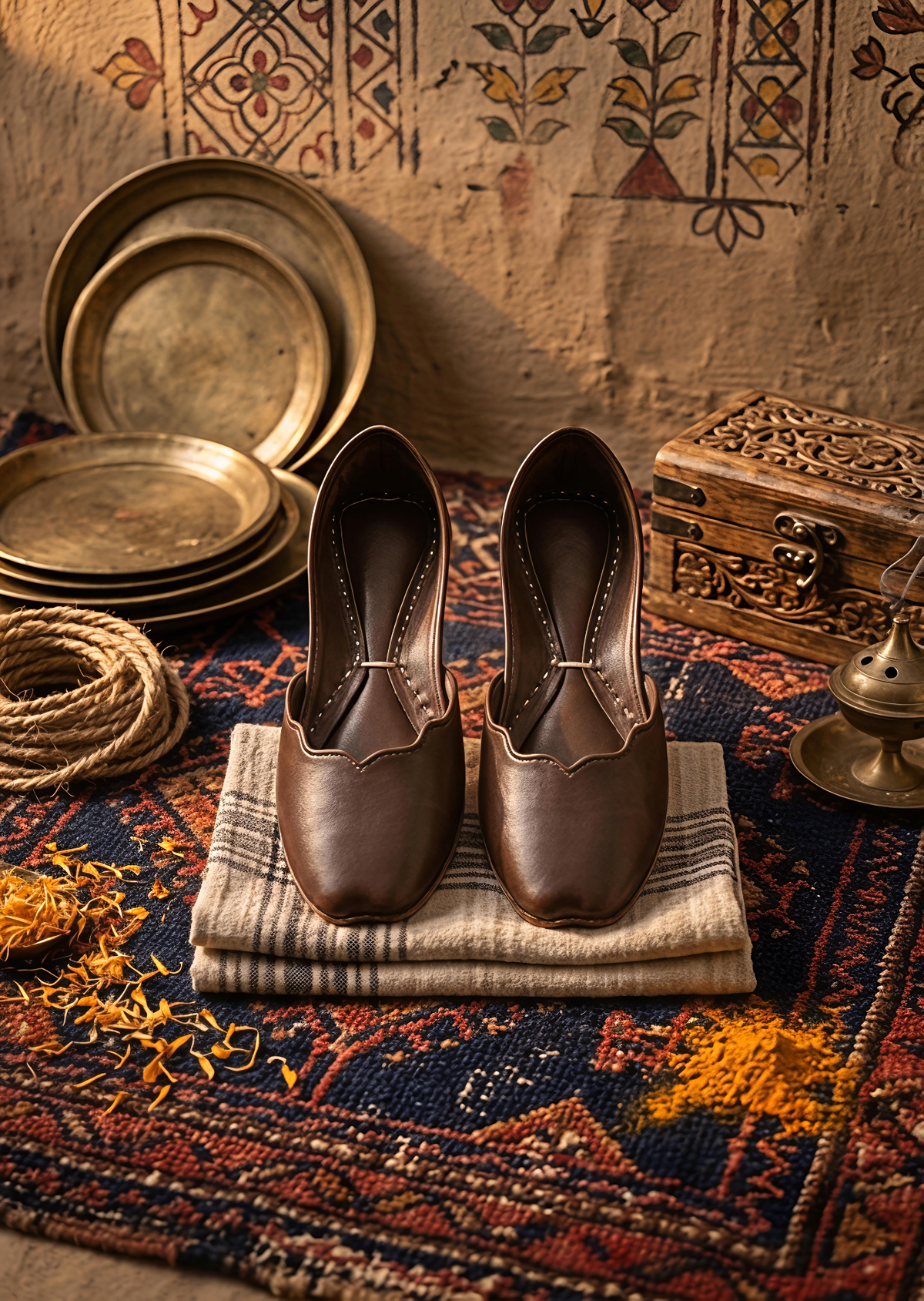 Pakistani Kolhapuri Leather Jutti Online in UK USA Canada