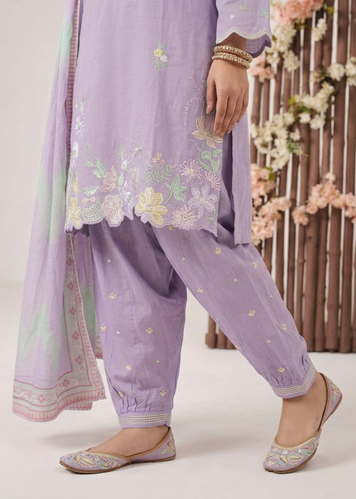 Pakistani Lavender Embroidered Lawn Suit Online in Sri Lanka India Australia