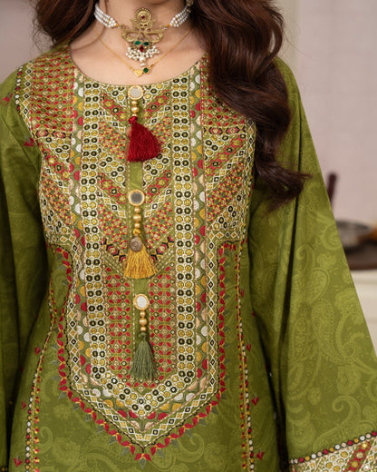 Pakistani Lawn Suit Embroidered Online in UK USA Canada