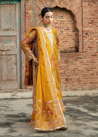 Pakistani Mustard Jamawar Suit Online in Sri Lanka India Australia