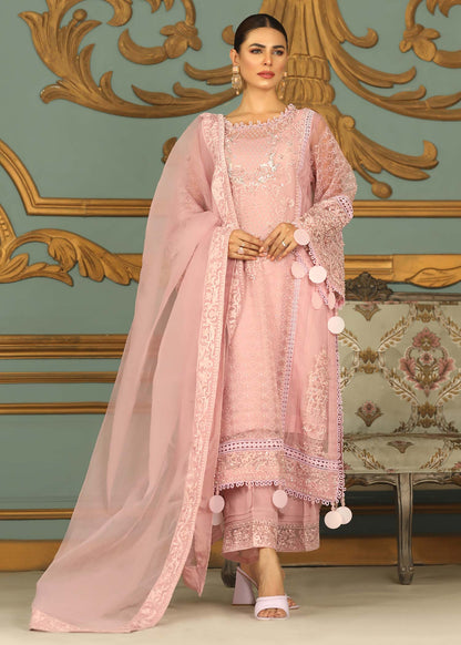 Pakistani Pink Embellished Raw Silk Suit Online in KSA Riyadh Saudi Arabia Oman Bahrain Qatar