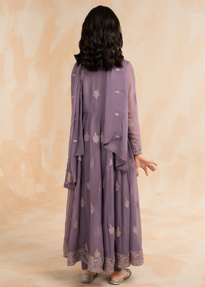 Pakistani Purple Chiffon Festive Wear Pishwas Suit Online in Sri Lanka India Australia