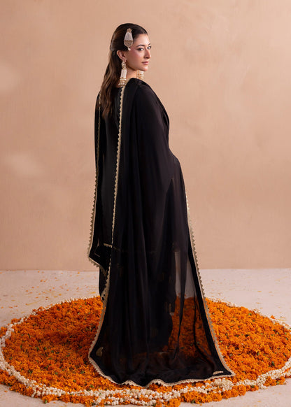 Ladies Black Embroidered Shalwar Kameez Online in UK USA Canada