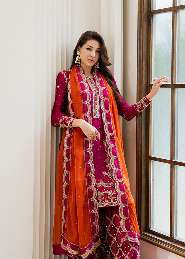 Pakistani Wedding Guest Charmuse Suit Online in KSA Riyadh Saudi Arabia Oman Bahrain Qatar