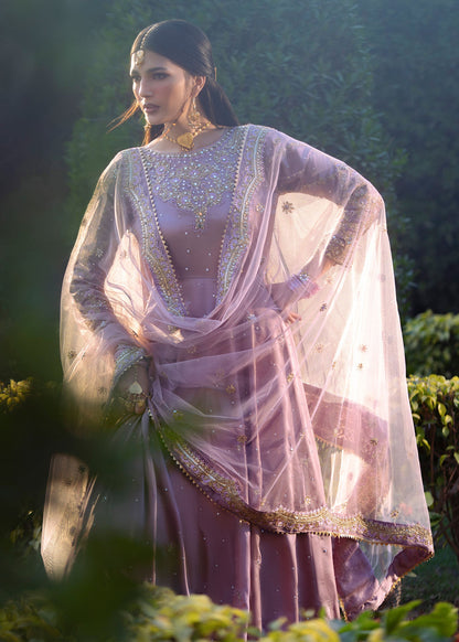 Pakistani Wedding Guest Wear Mauve Maxi Online in UK USA Canada