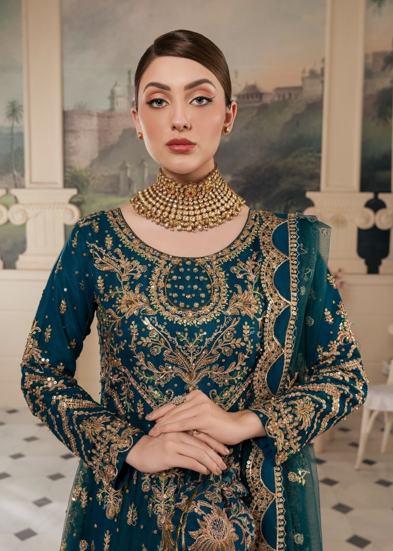 Pakistani Wedding Guest Wear Net Suit Online in KSA Riyadh Saudi Arabia Oman Bahrain Qatar