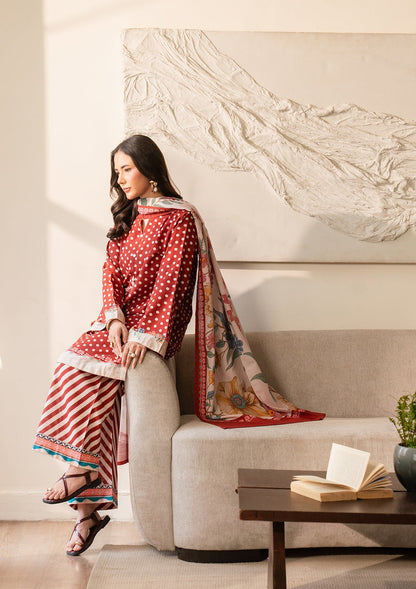 Pakistani Winter Wear Red Khaddar Suit Online in Dubai DXB UAE Abudhabi Meena Bazaar