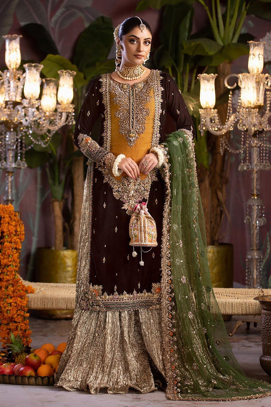 Handmade Pure Velvet Sharara