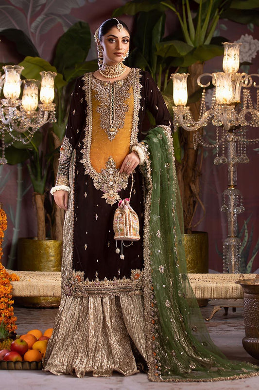 Handmade Pure Velvet Sharara