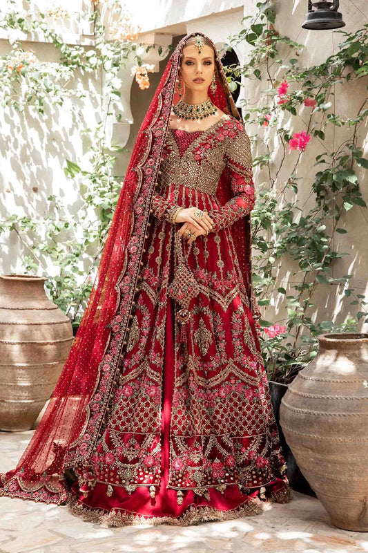 Red Handmade Bridal Lehenga Choli / Anarkali