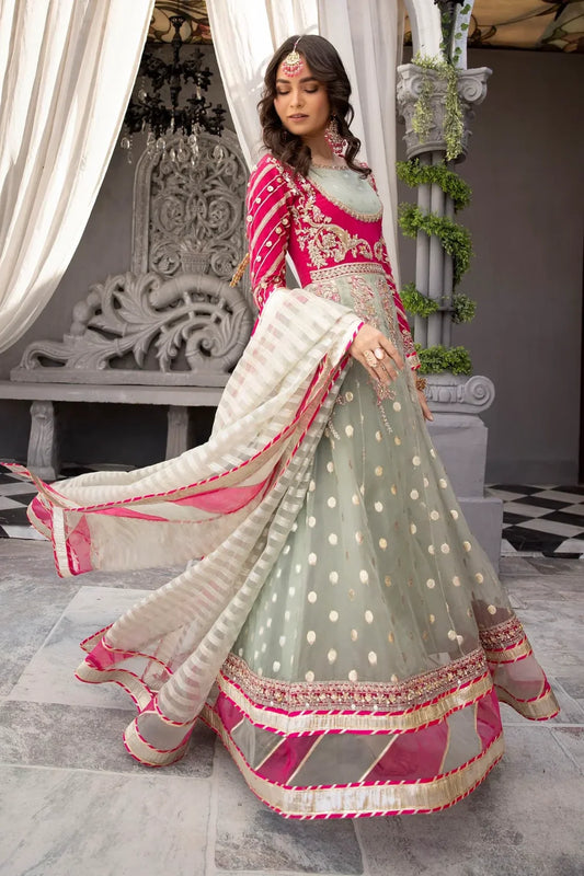 Readymade Pista Handmade Anarkali