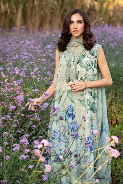 Dusty Green Chikankari Lawn Suit