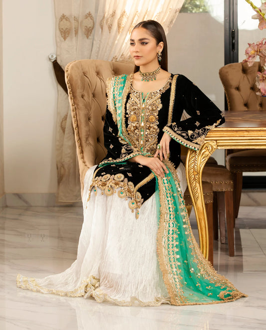 Readymade Micro Velvet Sharara