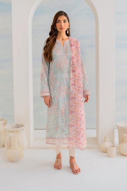 Chikankari  Lawn Suit with Chiffon Dupatta