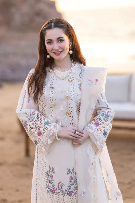Beige Chikankari Lawn Suit
