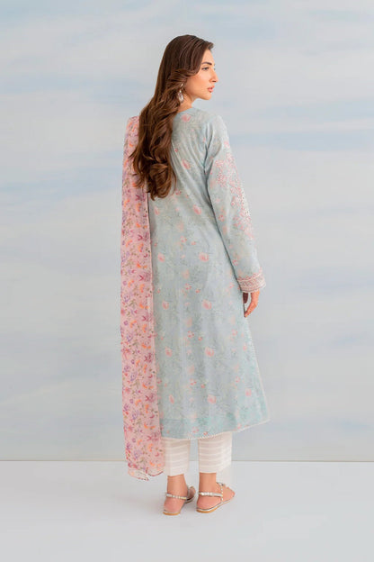 Chikankari  Lawn Suit with Chiffon Dupatta