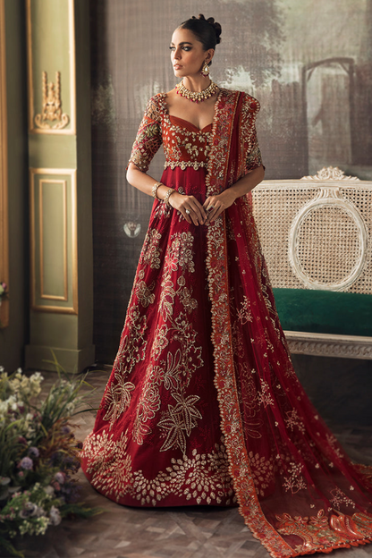 Barn Red Bridal Lehenga / Peshwas