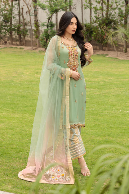 Mint Green Readymade Pure Cotton Suit