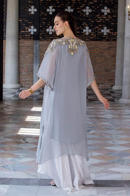 Light Purple 2pc Suit with 3D Work