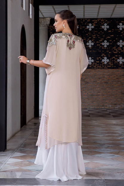 Hand Embroidered Pale Pink Suit with 3D Work