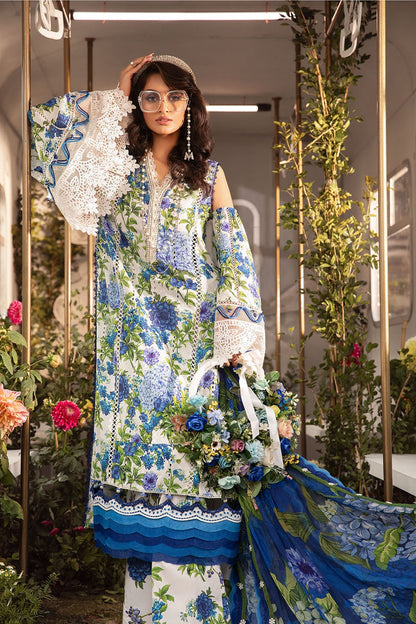 Pure Lawn Suit with Chiffon Dupatta