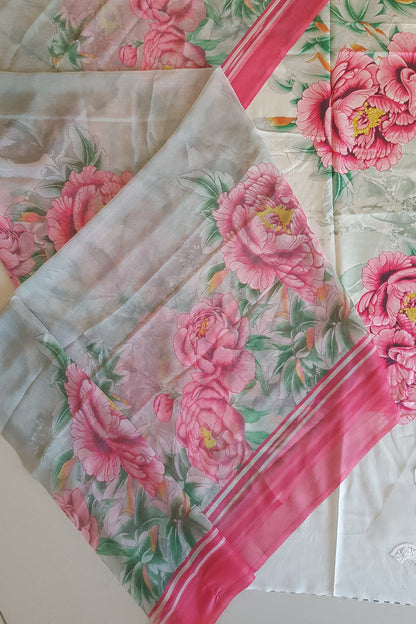 Rose Printed Lawn Suit