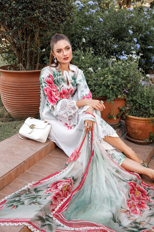 Rose Printed Lawn Suit