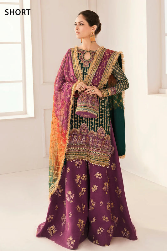 Pure Chiffon Suit with Multicolor Dupatta