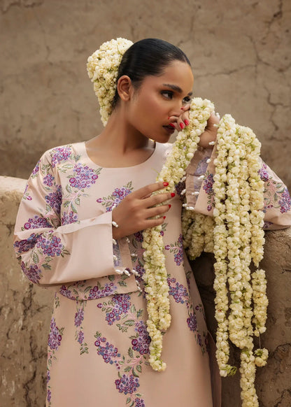 Pale Pink Summer Wear Lawn Shalwar Kameez Online in Dubai UAE Abudhabi Ajman Sharjah