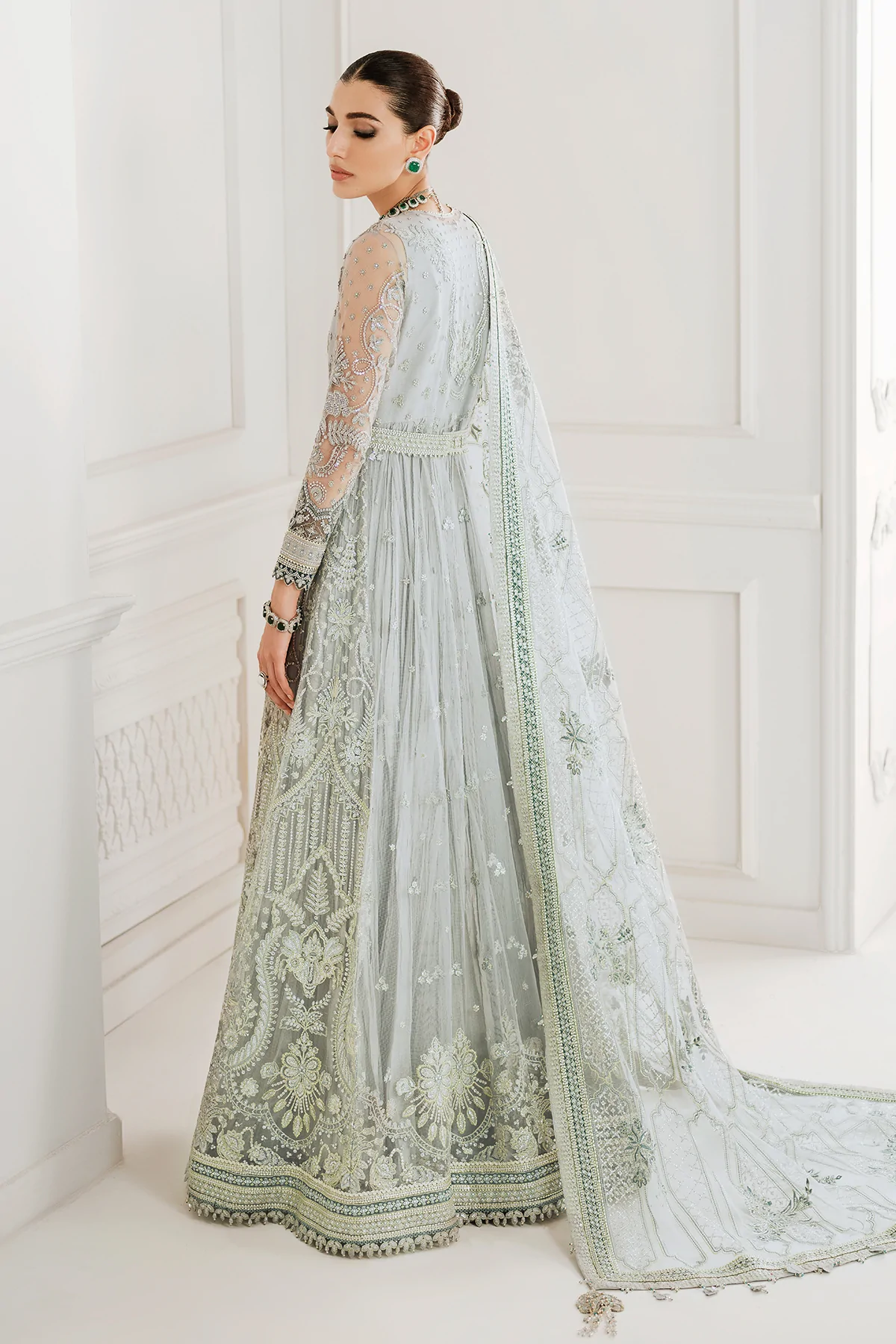 Embroidered Net Anarkali / Lehenga