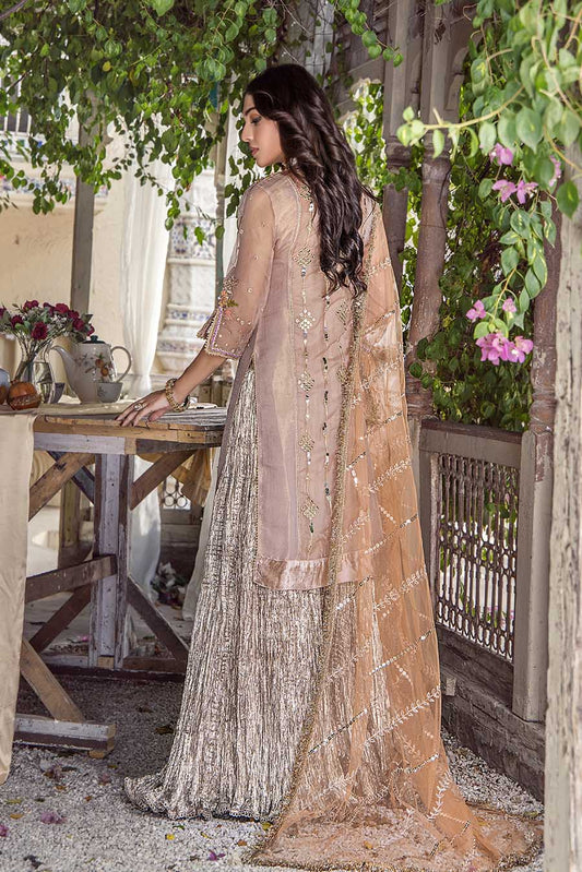 Hand Embroidered Pure Maysuri Sharara