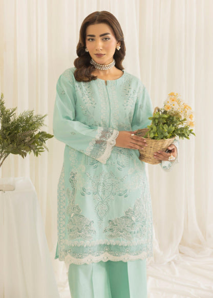Pastel Green Cotton Dobby 2 Piece Kurta Set Online in Dubai DXB UAE Abudhabi Meena Bazaar