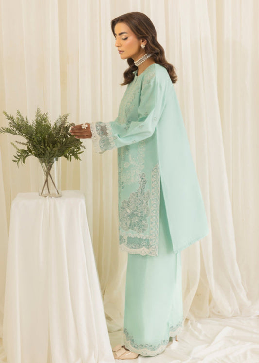 Pastel Green Cotton Dobby Daily Wear Kurta Set Online in UK USA Canada